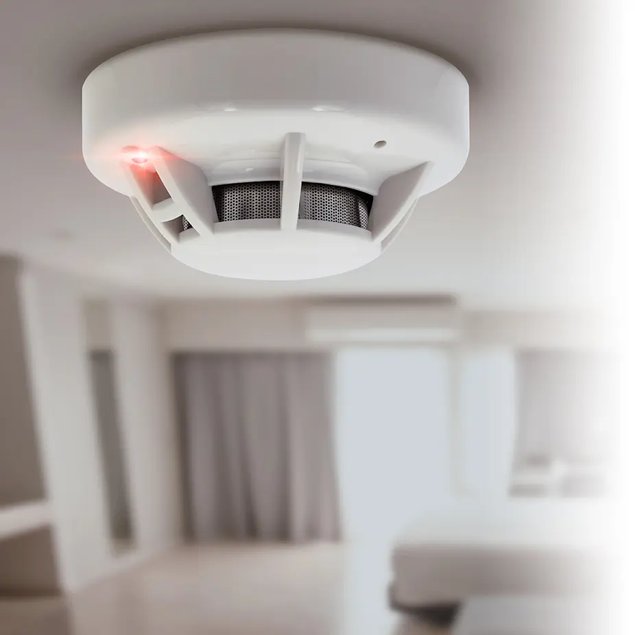 Détecteur d’alarme incendie supervisé par un service centrale de télésurveillance d'alarme