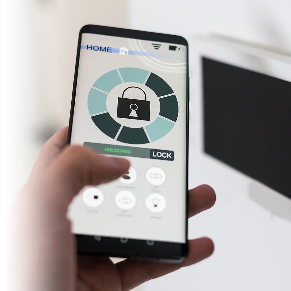 Panneau de système de sécurité résidentiel interactif pour maison intelligente