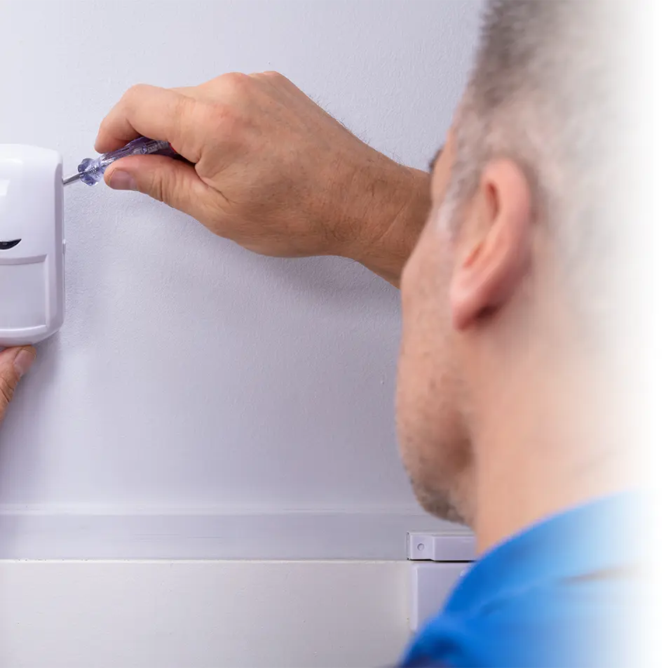 Détecteurs de sécurité installés par un installateur professionnel