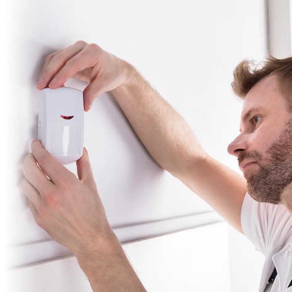 Système d'alarme maison résidentiel Lanaudière installé par un professionnel.