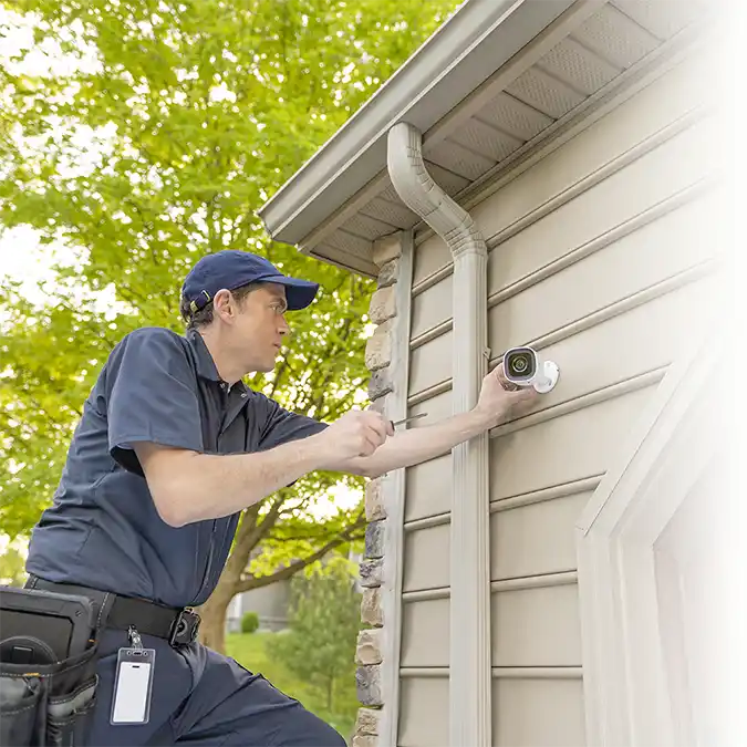 Installateur d'une caméra extérieure professionnelle pour votre alarme maison à Lanaudière